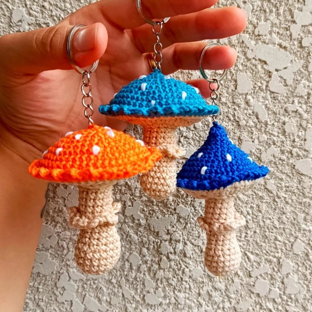 Cogumelos chaveiro