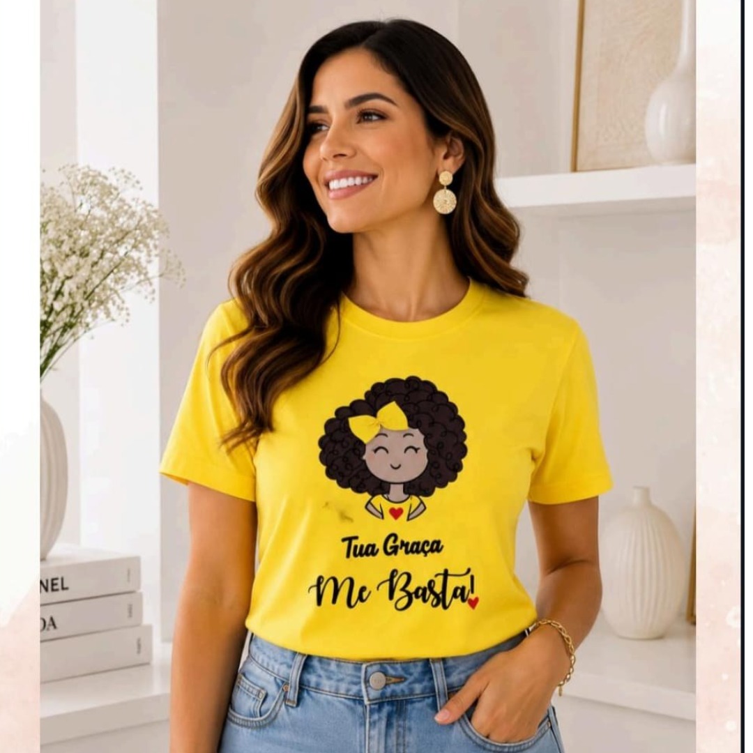 Camiseta- Feminina- Tua graça me basta