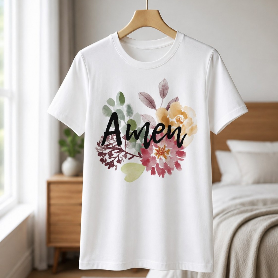 Camiseta Feminina - Amém