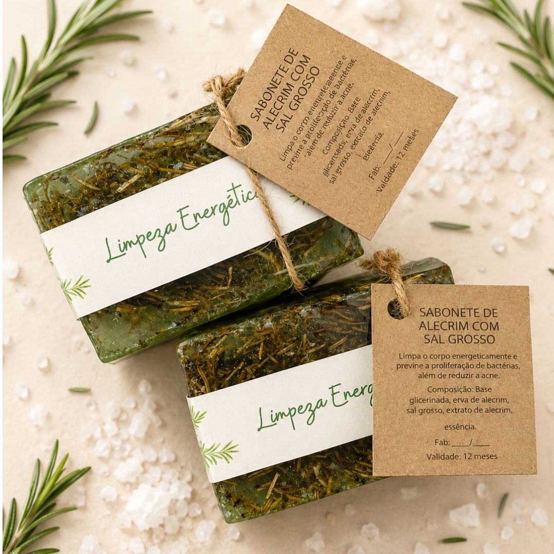 Limpeza Energética - Alecrim & Sal Grosso 🌿
