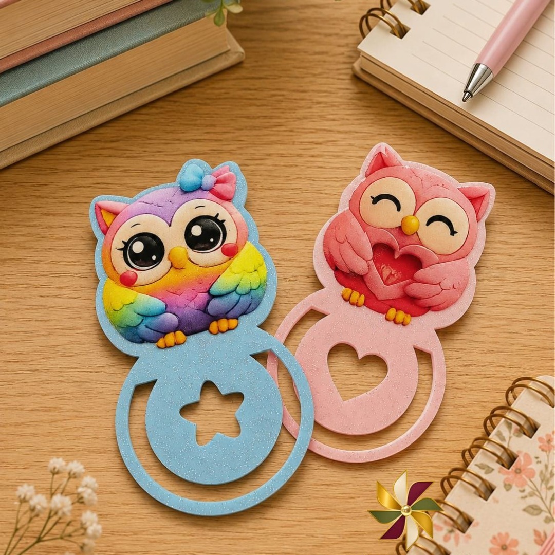 Clips marca página corujinha