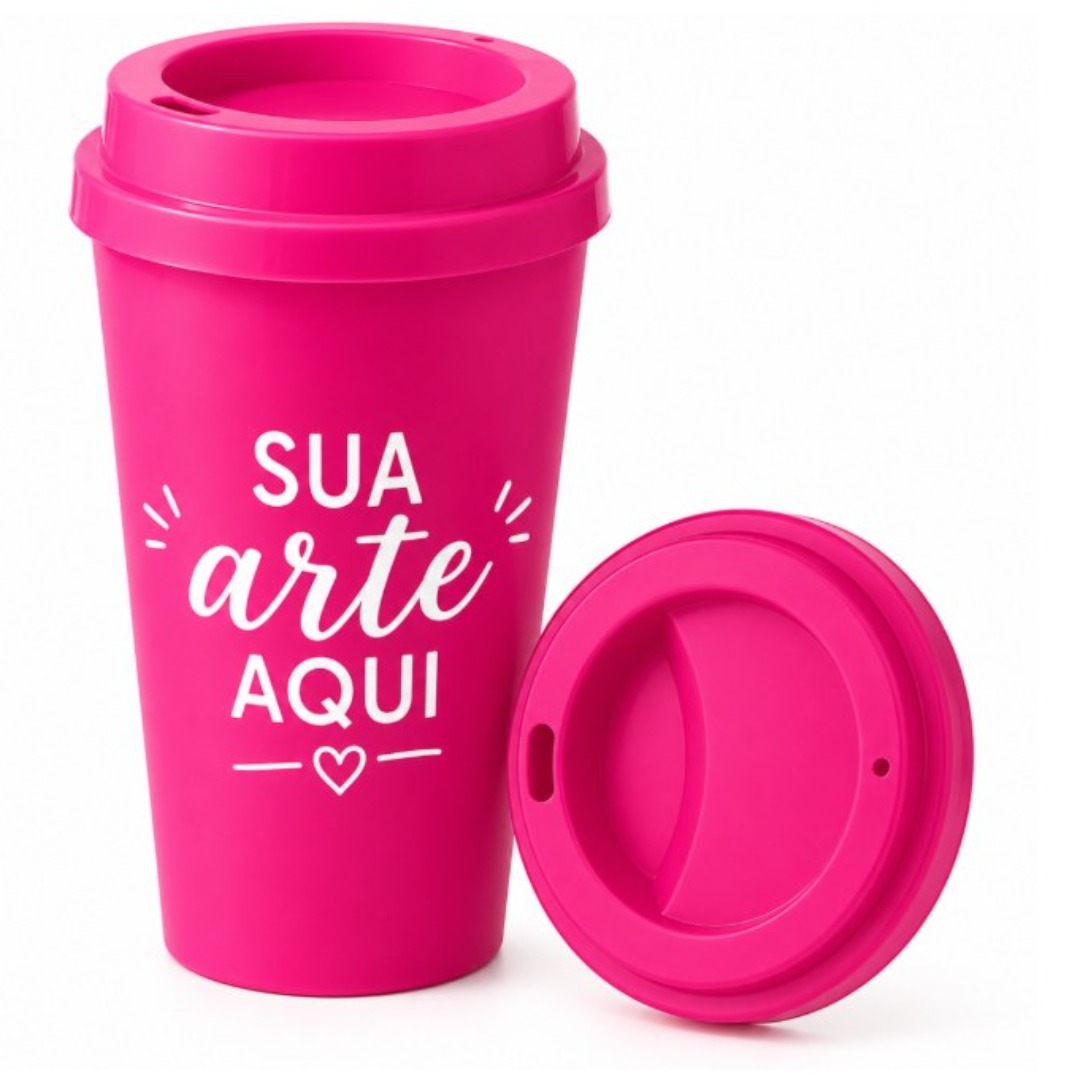 Copo Eco com tampa 550ml - Personalizado