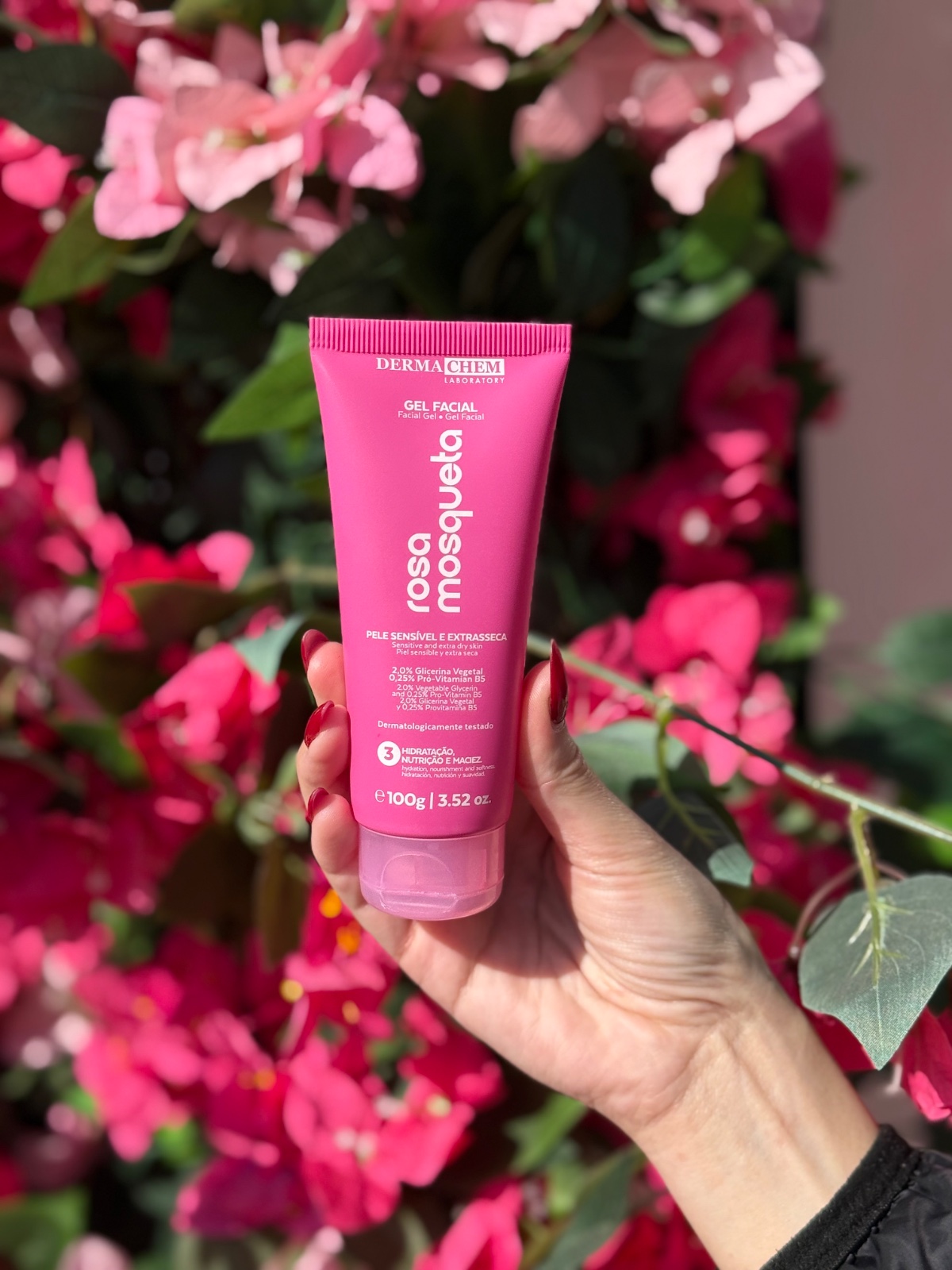 Gel Facial rosa mosqueta DERMA CHEM